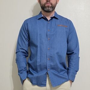 Men's Blue Denim Shirt